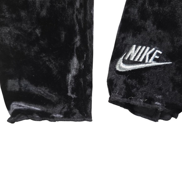 Nike Girls Pink Fleece‎ Sweatshirt & Black Velour Leggings Set Size 4T - Picture 8 of 10